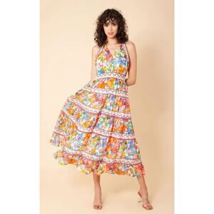 Hale Bob Miriam Voile Lined Dress Women's Size Small